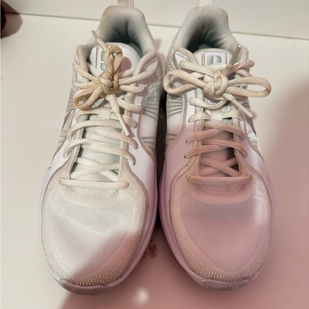 Nike White Athletic Shoes with Mesh Upper - Picture 3 of 3